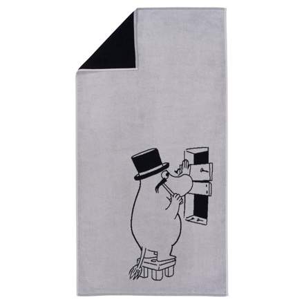 Moomin handklæði 70x140 Moominpappa grey